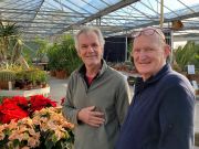 Rob Scott and Andy Dicks at Hare Hatch Nurseries